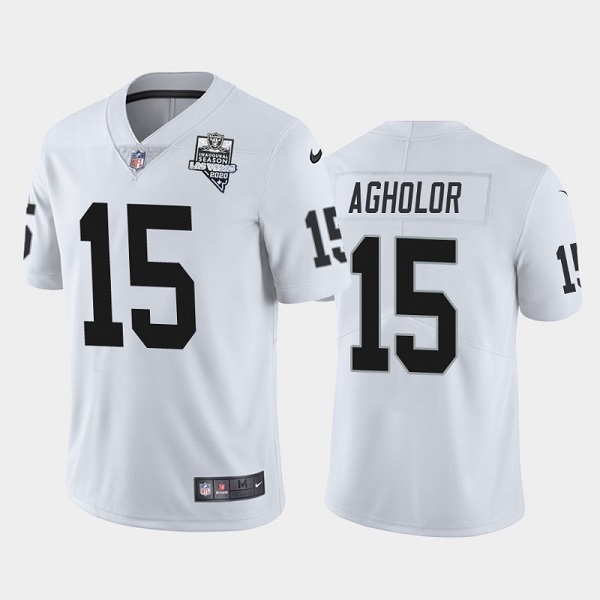 Men's Las Vegas Raiders #15 Nelson Agholor White NFL 2020 Inaugural Season Vapor Limited Stitched Jersey
